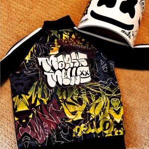 Marshmello Graffiti Jacket and Mask